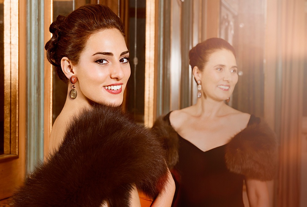 Prințesa Sophia Wolkonsky and her mother