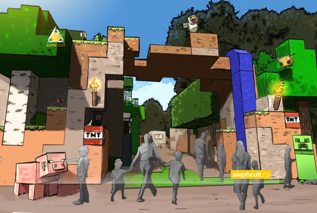 Minecraft devine pentru prima dată parc tematic