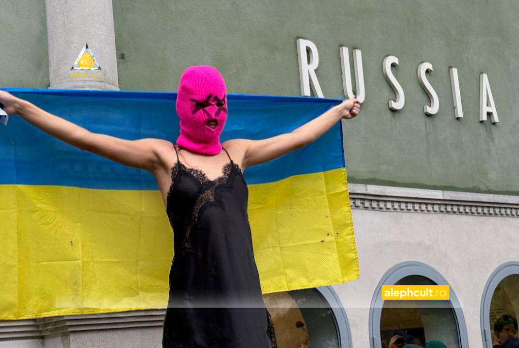 Pussy Riot asaltează Pavilionul Rusiei la Veneția